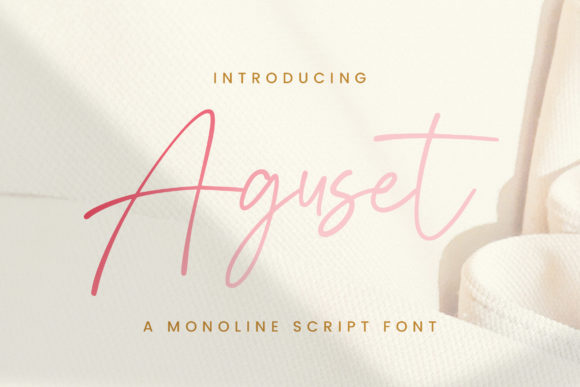 Aguset Font Review: Elevating Editorial Design with Elegant Script