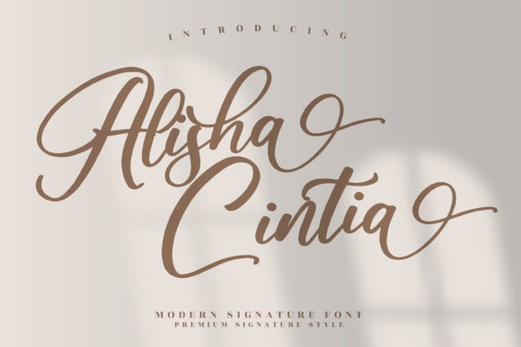 Alisha Cintia: The Perfect Script Font for Handmade Brands