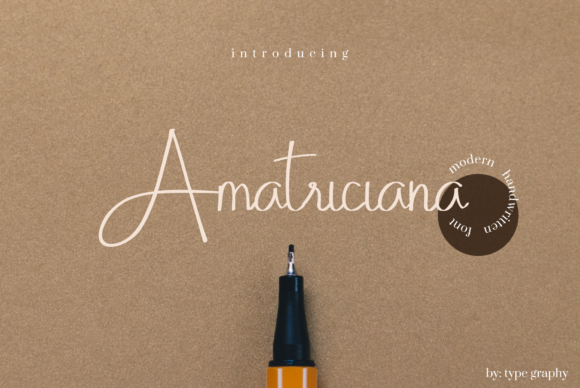 Amatriciana Font: A Designer's Take on Elegant Script Typography