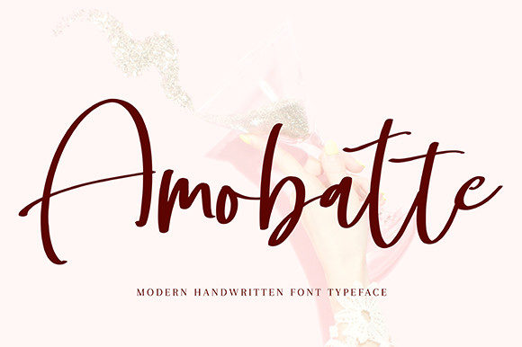 Amobatte: A Versatile Script Font for Handmade Brands