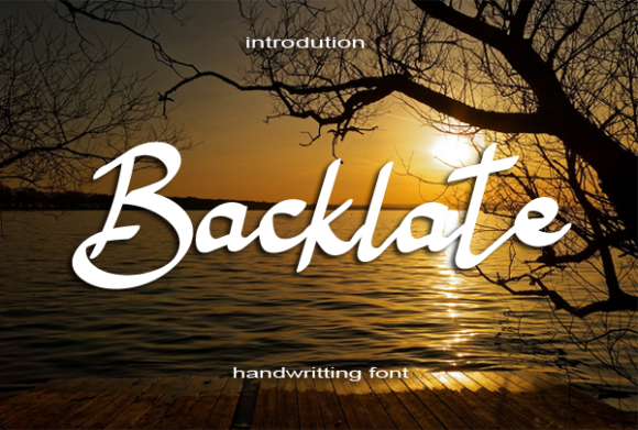 Backlate: A Versatile Script Font for Small Business Branding