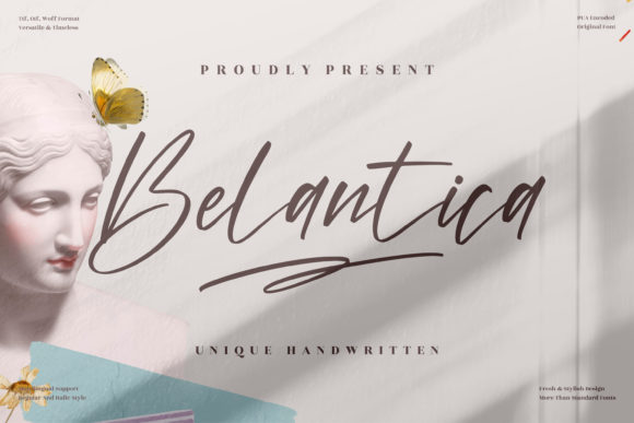 Belantica Font: A Graceful Script for Handmade Brands