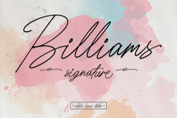Billiams: A Modern Script Font for Polished Web Design