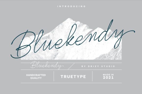 Bluekendy: A Graceful Script Font for Your Brand
