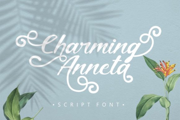 Charming Anneta: A Dazzling Script Font for Handmade Brands