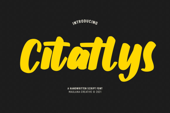 Citatlys Font Review: A Playful Script for Web Headers