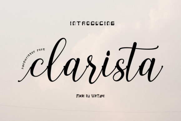 Clarista: A Handwritten Typeface for Modern Editorial Design
