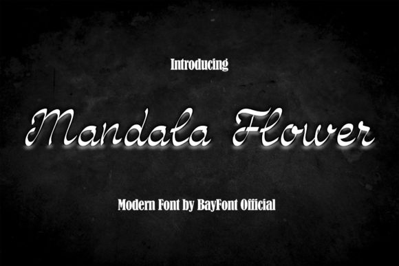 Designing with Mandala Flower: A Delicate Script Typeface