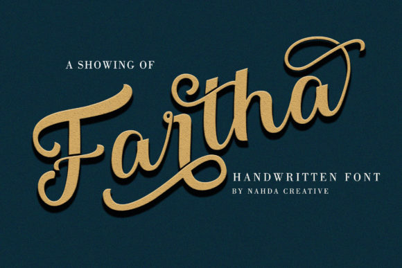 Fartha: A Script Font That Elevates Small Business Branding