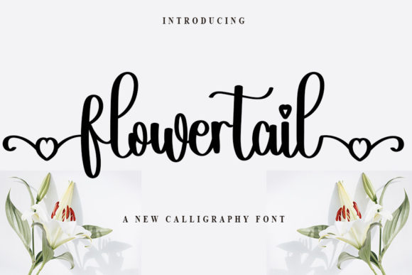 Flowertail: A Playful Script Font for Editorial Design