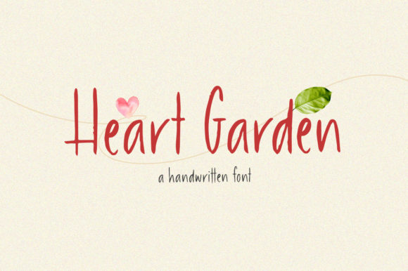 Heart Garden: A Playful Script Font for Web Design