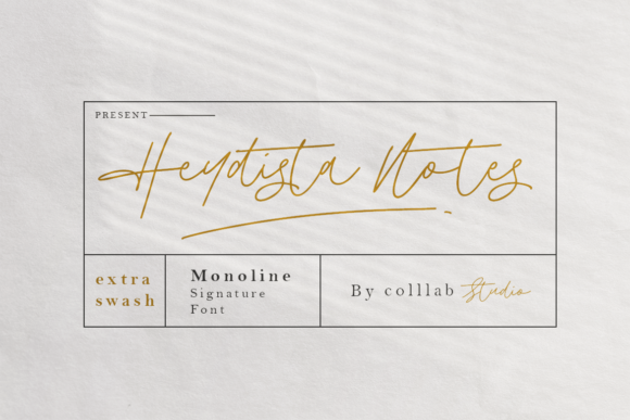 Heydista Notes: A Versatile Script Font for Branding