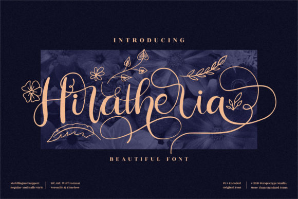 Hiratheria Font Review: A Ravishing Script for Brand Identity