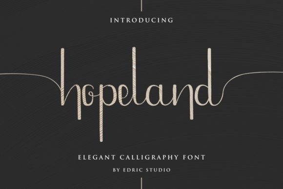 HopeLand Font Review: A Graceful Script for Elegant Branding