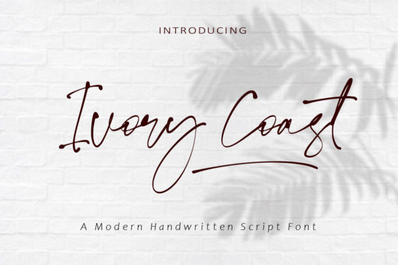 Ivory Coast Font: A Graceful Script for Elegant Branding