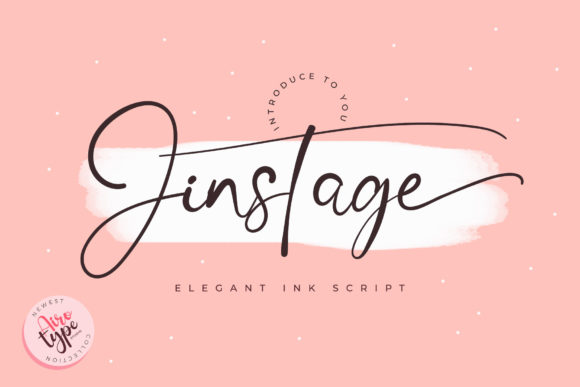 Jinstage: A Refined Script Font for Editorial Elegance
