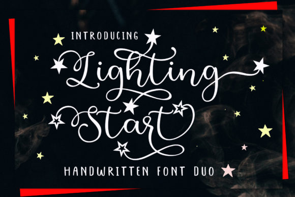 Lighting Start: A Magical Script Font for Handmade Brands