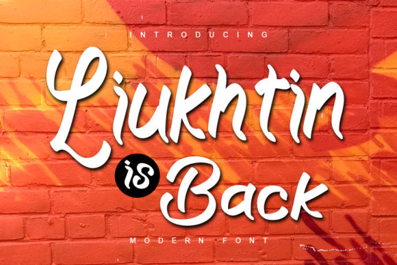 Liukhtin is Back: A Playful Script Font for Editorial Design