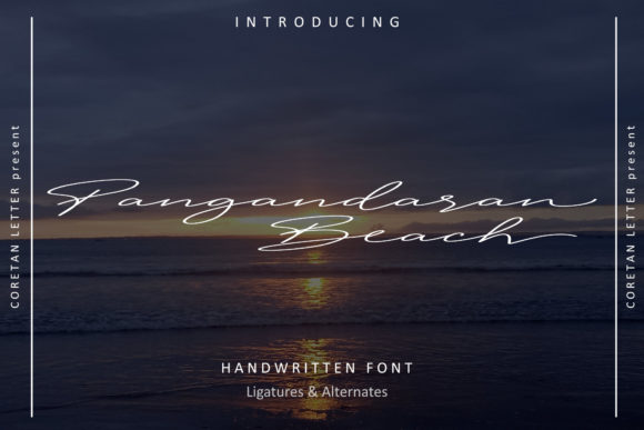 Pangandaran Beach: A Script Font for Polished Branding