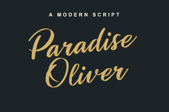 Paradise Oliver: A Playful Script Font for Branding