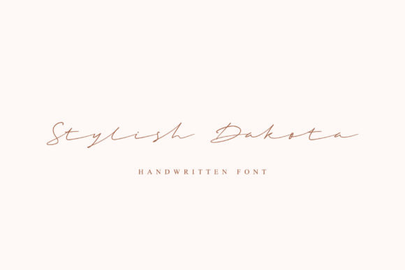Stylish Dakota: A Script Font for Handmade Brands