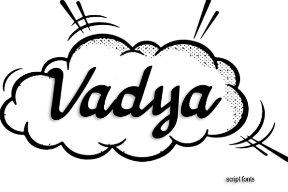 Vadya: A Whimsical Script Font for Modern Web Design