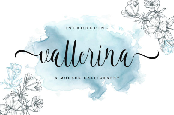 Vallerina: A Playful Script Font for Editorial Design
