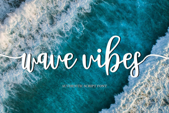 Wave Vibes: A Delicate Script Font for Elegant Branding